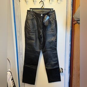 NWT Vintage Newport News Leather Pants